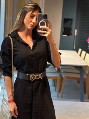 VESTIDO BOTÕES CURTO